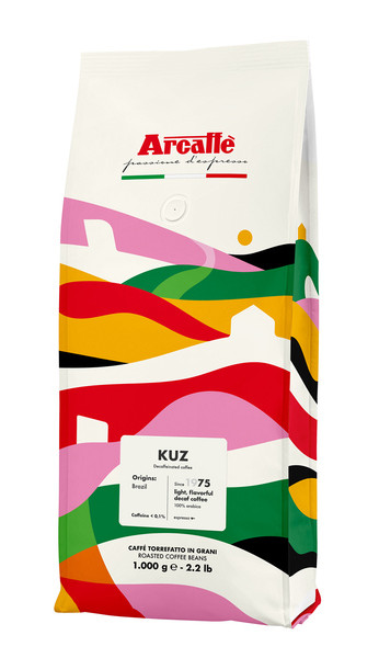 Arcaffè Kuz koffeinfria kaffebönor 1000g