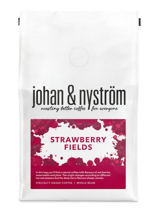 Johan & Nyström Strawberry Fields ljusrostade kaffebönor 250g