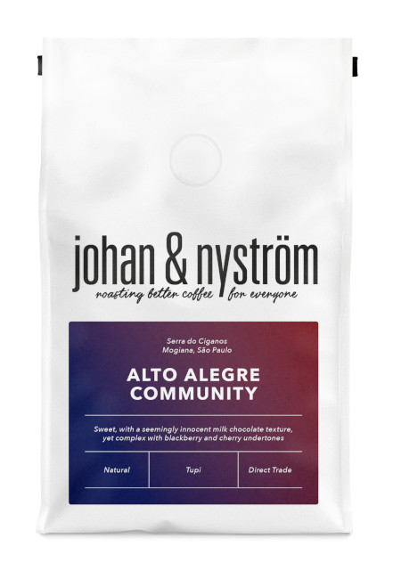 Johan & Nyström Alto Alegre Community mellanrostade hela kaffebönor 250g