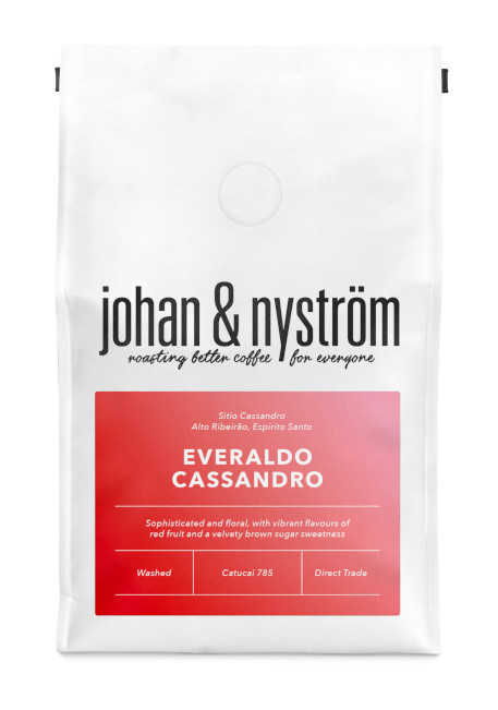 Johan & Nyström Everaldo Cassandro mellanrostade hela kaffebönor 250g