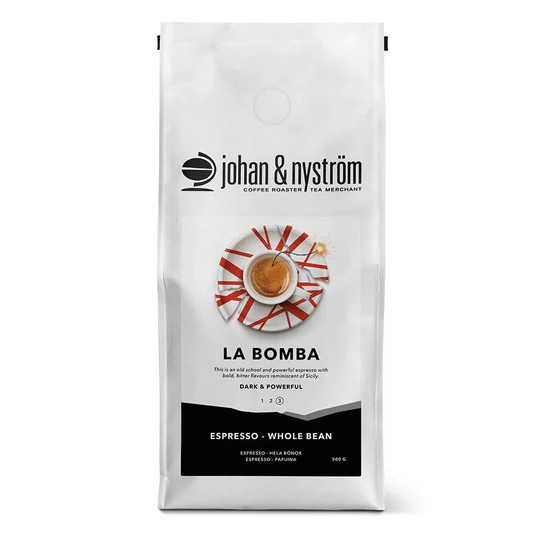 Johan & Nyström Espresso La Bomba Hela Kaffebönor 1000g