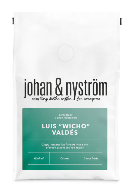Johan & Nyström Luis Wicho Valdes mellanrostade hela kaffebönor 250g