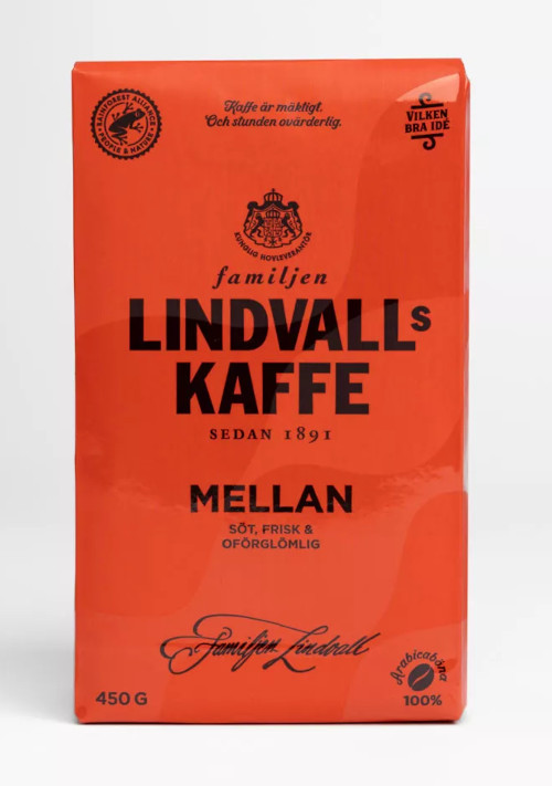 Lindvalls Mellanrost Bryggmalet kaffe 450g